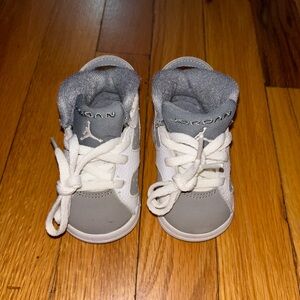 Jordan Kids' Sneakers in Gray and White